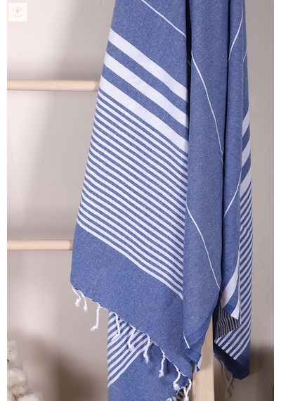 Çizgili %100 Pamuk Soft Peştemal Banyo Plaj Havlusu 100x180 Cm 001