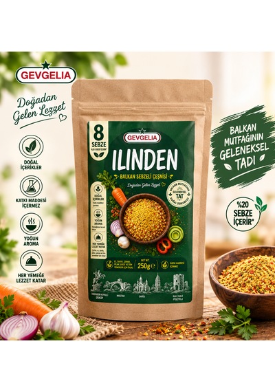 Gevgelıa Ilınden Balkan Sebze Çeşnisi 250 Gram %20 Hediyeli