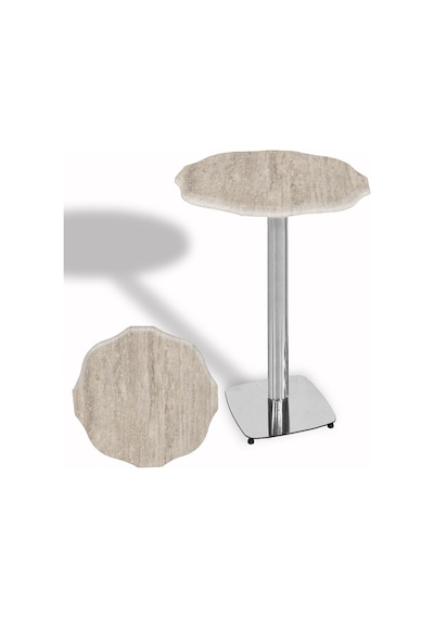 Papatya Bistro Wermodin Masa Yuvarlak 67 Cm Kromnikel - Monaco Çok Renkli Papatya Bistro Wermodin Masa Yuvarlak 67 Cm Kromnikel - Monaco Çok Renkli