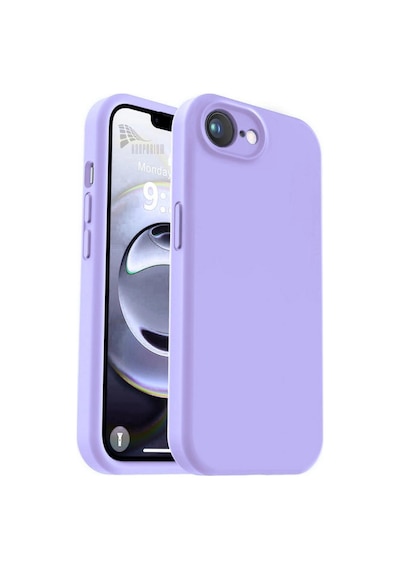 Apple Uyumlu iPhone 16e  Silikon Kılıf - Pastel Renk Tonu Esnek Tam Koruma Kapak - Lila
