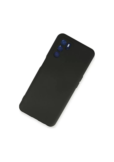 Oppo A16 Kılıf Nano İçi Kadife Silikon - Siyah Standart