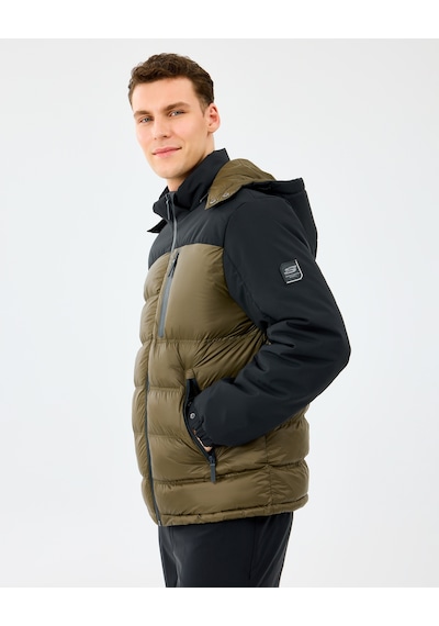 Skechers M Padded Jacket Erkek Siyah Mont S242033-3817 Siyah