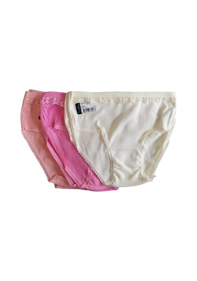 Tutku 0834 Kız Çocuk Ince Bel Pınar Bato-slip-külot - 12'li Kombin Çok Renkli