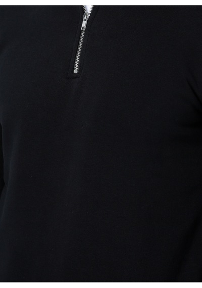 Only & Sons Ceres Half Zip Erkek Siyah Yarım Fermuar Sweatshirt 22019055-02