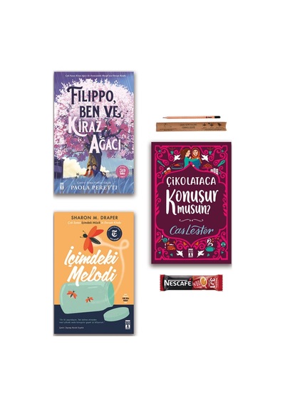 Genç Timaş Filippo Ben ve Kiraz Ağacı - İçimdeki Melodi - Çikolataca Konuşurmusun Set 3 Kitap