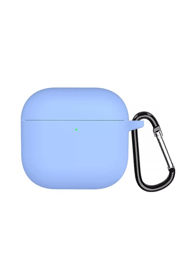 Microsonic Apple Uyumlu AirPods 4 Kılıf Askılı Mat Silikon Mavi