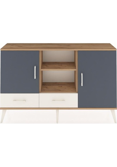 Arges Konsol 5 Raflı 2 Çekmeceli 3 Kapaklı 132x30x83 Çam-antrasit/aytaşı Antrasit/aytaşı Arges Konsol 5 Raflı 2 Çekmeceli 3 Kapaklı 132x30x83 Çam-antrasit/aytaşı Antrasit/aytaşı