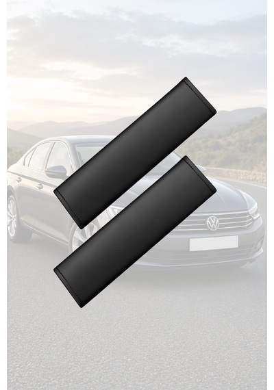 Renault Grand Scenic Uyumlu Lüks Deri Kemer Koruyucu Set Siyah Deri Yastık
