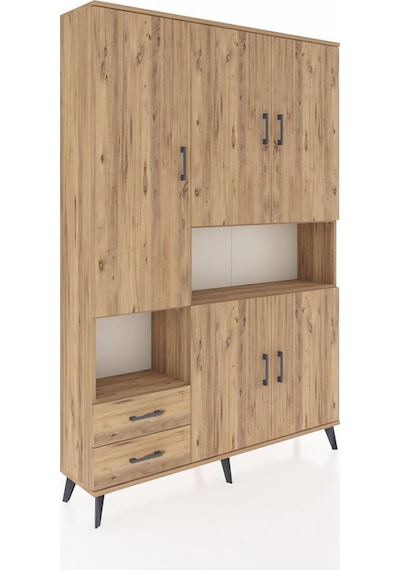 Arges Dolap 10 Raflı 2 Çekmeceli 5 Kapaklı 132x30x195 Çam-çam/çam Atlas Çam/atlas Çam Arges Dolap 10 Raflı 2 Çekmeceli 5 Kapaklı 132x30x195 Çam-çam/çam Atlas Çam/atlas Çam