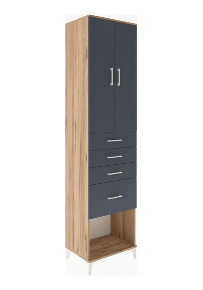 Hyperion Dolap 3 Raflı 4 Çekmeceli 2 Kapaklı 60x44x243 Çam-antrasit Atlas Çam Hyperion Dolap 3 Raflı 4 Çekmeceli 2 Kapaklı 60x44x243 Çam-antrasit Atlas Çam