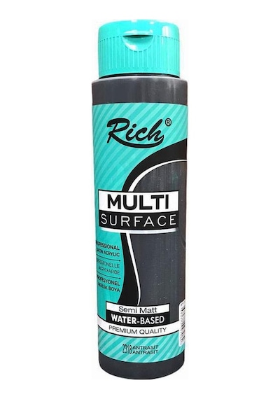 Rich Multi Surface Her Yüzey için Akrilik Boya 500 Cc. 2318 Antra