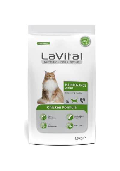 Lavital Maintenance Adult Tavuklu Yetişkin Kedi Maması 1.5 Kg