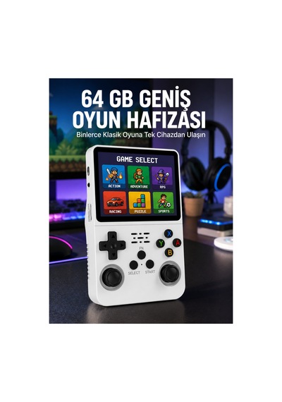 Astraltech Klasik Oyun Konsolu 64 Bit İşlemci Ve Çift Kart Girişi Özellikli Yeni Nesil