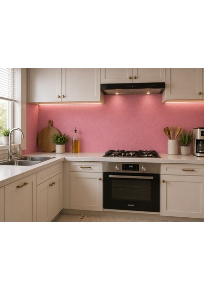 50x280cm Pembe Kendinden Yapışkanlı Isı Ve Ses Yalıtımını Destekler Boyanabilir Duvar Paneli Kağıdı