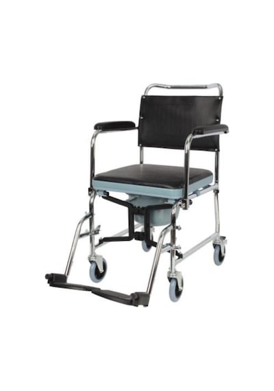 Medikaltec Klozetli Tekerlekli Sandalye Tuvaletli Sandalye Banyo Sandalyesi