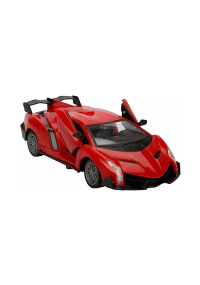 Şarjlı Uzaktan Kumandalı 20 Cm Spor Araba Modern Team Rc Yarış Arabası Açılır Kapı Kırmızı
