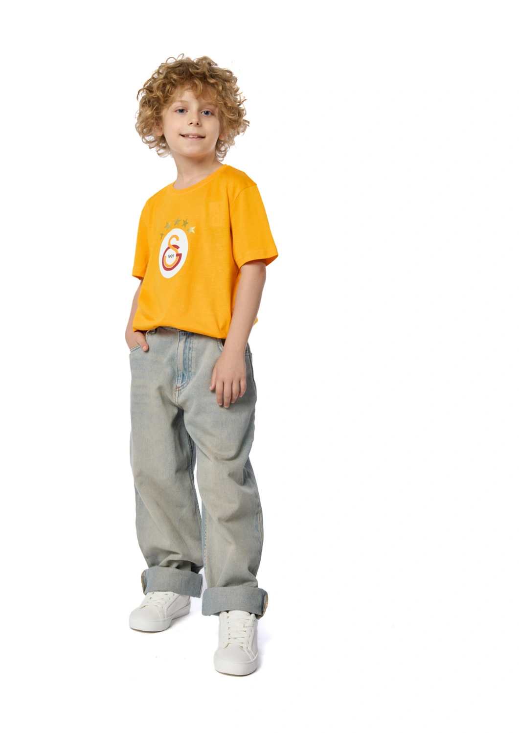 Gsstore Galatasaray 5 Yıldız Çocuk T-shirt C251402 SARI