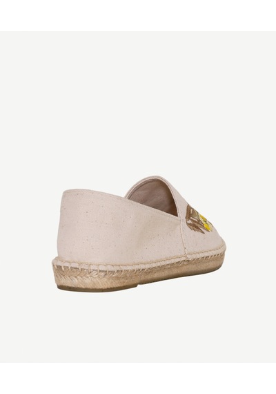 Yargıcı Küçük Çiçek Desenli Nakış İşleme Espadril 26ykay4028x 006 Ekru