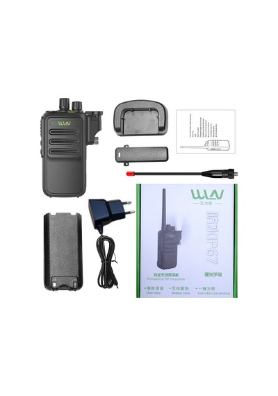 Wln Pmr 446 Sportif El Telsiz Ip67 Su Geçirmez Led Işıklı Kulaklık li Set