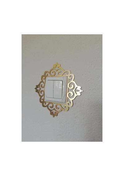 Gold Standart Priz Çerçevesi Tekli Gold Prizlik