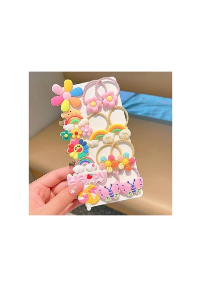 So-much Yeni Model Çocuk Lastik Pens Toka Seti 15 Adet Renkli - 559523200 Renkli - 559523200 Renkli