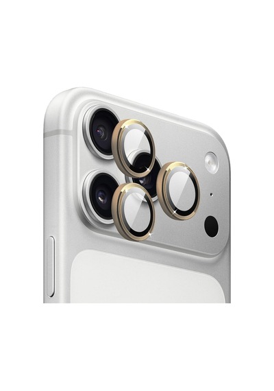 Apple iPhone Uyumlu 17 Pro / Apple iPhone Uyumlu 17 Pro Max İçin Ipg Prolens Kamera Lens Koruyucu Alüminyum Cd Çerçeveli, Kırılmaz Cam Altın