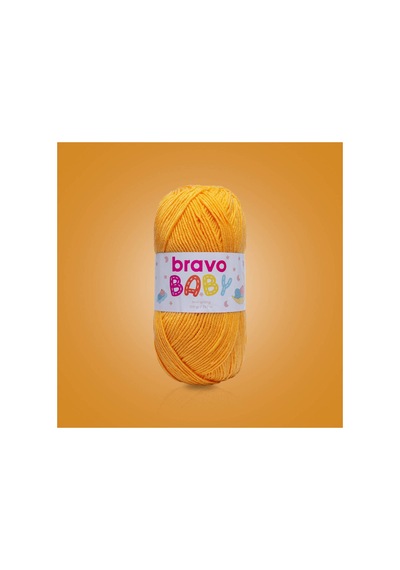 Baby Tüylenmez Anti Pilling Bebek Yünü 100 Gr 250 Metre Renk Kodu: 425 Koyu Sarı