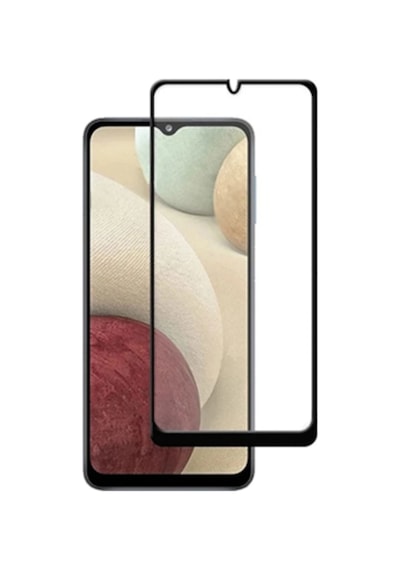 Samsung Uyumlu Galaxy A12 Ekran Koruyucu 9D Tam Kaplayan Kavisli
