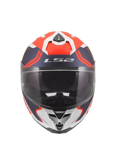 Ls2 Challenger 2 Titan Kapalı Kask Beyaz - Mavi - Kırmızı