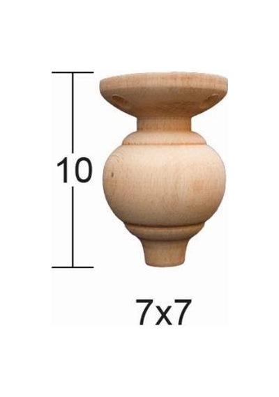 Torna Ayak 10Cm Doğal Ağaç No:1 Ft-08