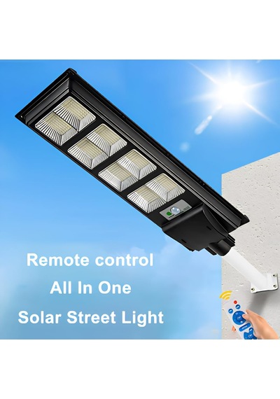 Jouis Solar Güneş Enerjili Dış Mekan Sokak Lambası - Bahçe Aydınlatması, Hareket Sensörlü Projektör, Ip65 Su