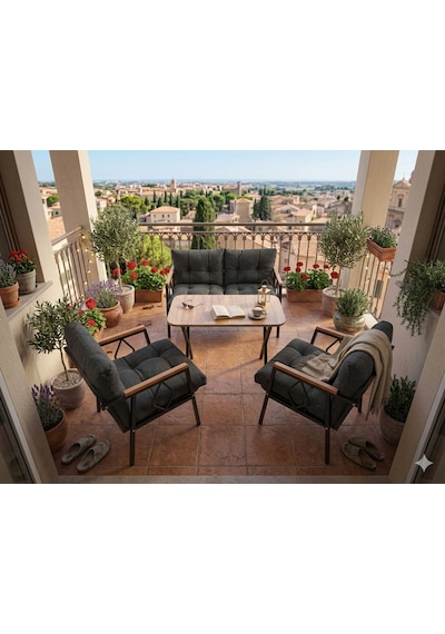 Doruk Home Damla Model Metal Balkon Takımı 2 1 1 Masalı Çay Seti Bahçe Mobilyası Balkon Takımı Gri Doruk Home Damla Model Metal Balkon Takımı 2 1 1 Masalı Çay Seti Bahçe Mobilyası Balkon Takımı Gri