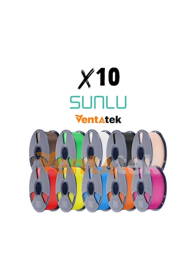 Sunlu Pla Filament 1.75mm 10 Kg Kampanyalı Paket 10 Kg