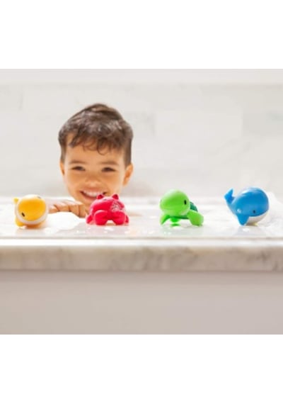 Munchkin Okyanus Hayvanları İle Banyo Fışkırtmaları, 8'li Paket