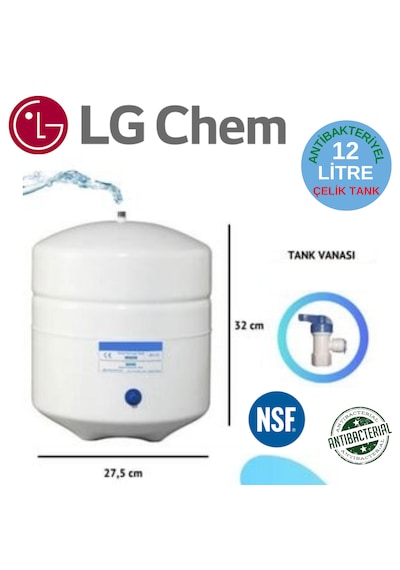Lg Chem Cool Krmz Byz 12 Lt 7fl 14 Aşama Pompalı Su Arıtma Cihazı
