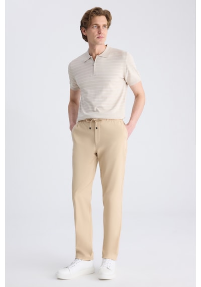 D's Damat Ds Damat Relaxed Fit Pilesiz Bej Diyogonal Tencel -pamuk Karışımlı Likralı Jogger Pantolon 4hc03ad05321m Bej