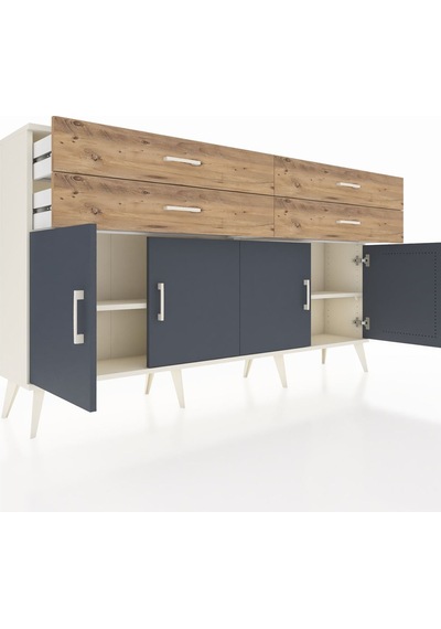 Arges Konsol 2 Raflı 4 Çekmeceli 8 Kapaklı 176x30x99 Aytaşı-antra Aytaşı-antrasit/çam Arges Konsol 2 Raflı 4 Çekmeceli 8 Kapaklı 176x30x99 Aytaşı-antra Aytaşı-antrasit/çam