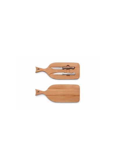 CH woodline Mıknatıslı Kamp & Piknik Bıçak Seti No:1-2, 4116 Çelik Sebze Bıçakları, Gürgen Kesme Tahtalı Taşınabilir Outdoor Set, Servis Aparatlı Çok Renkli