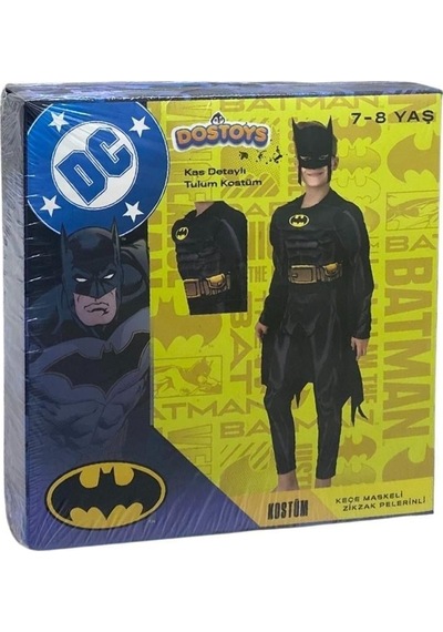 Batman Kaslı Kostüm 7-8 Yaş