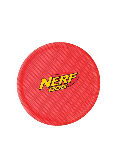 Nerf Dog Naylon Flyer Köpek Oyuncağı, Frizbi, 23 Cm Çap, Orta/büyük Irklar, İki Paket, Turuncu Ve Kırmızı