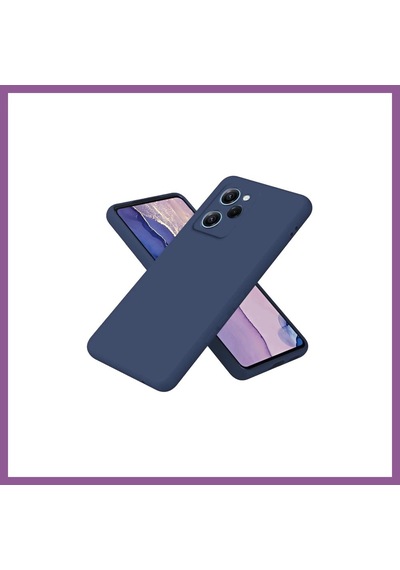 Bezos Poco X5 Pro 5g Uyumlu Nano İçi Kadife Silikon - Lacivert Rengaren