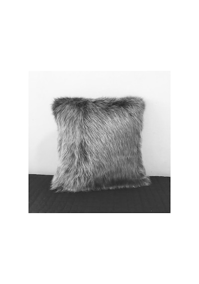 Enc Home Gri Peluş Kırlent Kılıfı
