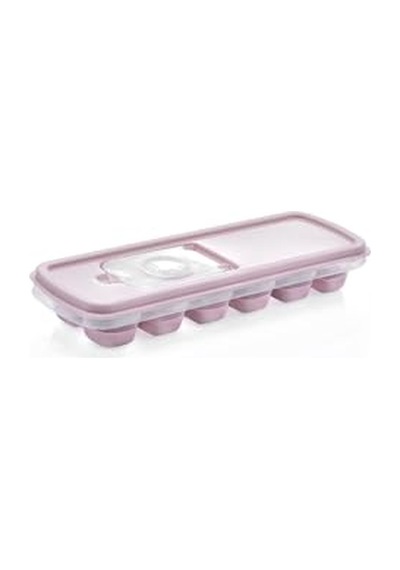 Silikon Buz Kalıbı Pembe 4 Bölmeli Kapaklı 15.2 X 15.4 Cm Diğer