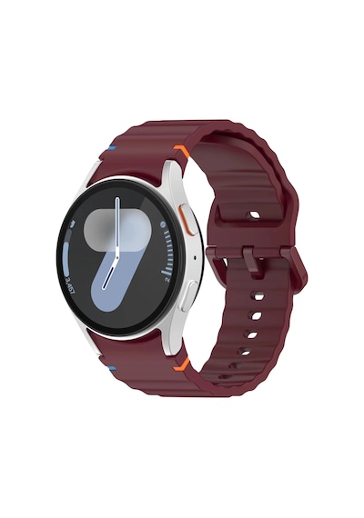 Forzacase Samsung Galaxy Watch 7 44mm İle Uyumlu Wavy Style Tokalı Silikon Kordon Kayış - Fc1101