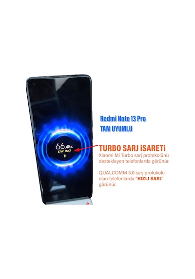 Redmi Note 13 Pro Uyumlu 67w Turbo Hızlı Şarj Aleti
