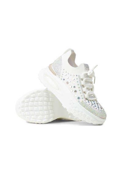 Deery Kadın Beyaz Taş Detaylı Sneaker Ayakkabı - 26311zbyzp01 Beyaz
