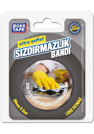 Boss Tape Ocak Kenar Şeffaf Sızdırmaz Bant