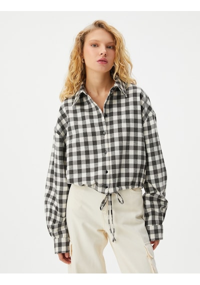 Koton Crop Oduncu Gömlek Beli Bağlamalı Uzun Kollu Yumuşak Dokulu Antrasit Ekoseli 4wal60154ıw 4WAL60154IW9C2 Antrasit Koton Crop Oduncu Gömlek Beli Bağlamalı Uzun Kollu Yumuşak Dokulu Antrasit Ekoseli 4wal60154ıw 4WAL60154IW9C2 Antrasit