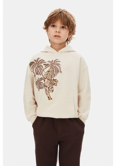 Xo Kids Erkek Çocuk Swaetşirt 8-14 Yaş 49312 Krem