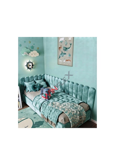 Winflex Yatak Başlık ,duvar Ve Oda Dekorasyon Panel 10adet- 15x100cm Su Yeşil 100 x 150 CM